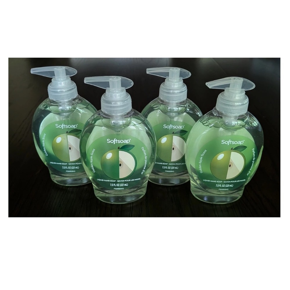 Softsoap GOLDEN APPLE SCENT Liquid Hand Soap 7.5 oz Limited Edition 4 Pack